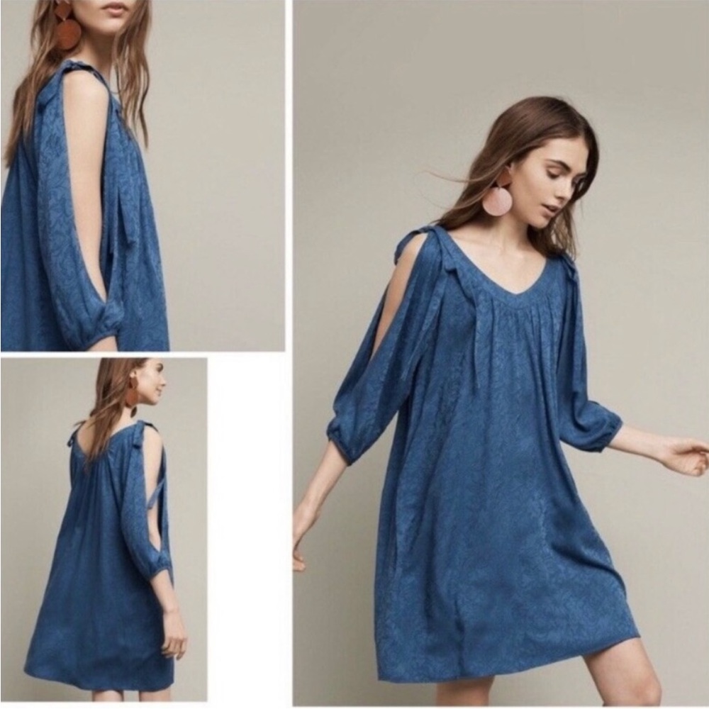 Anthropologie size Medium Blue Dress